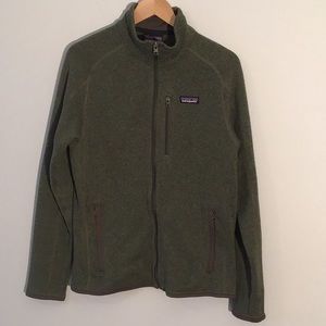 Patagonia Better Sweater Full Zippered Green Jacket Mens size M